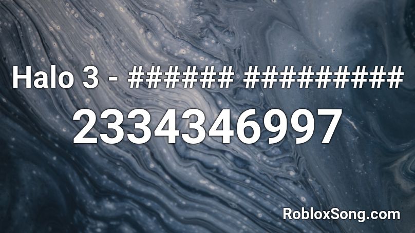 Halo 3 - ###### ######### Roblox ID