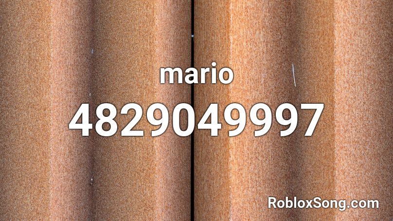 mario Roblox ID