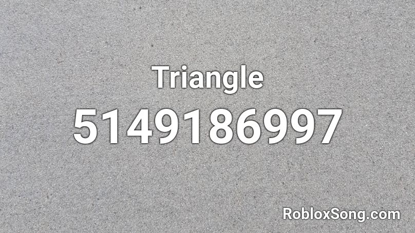 Triangle Roblox ID