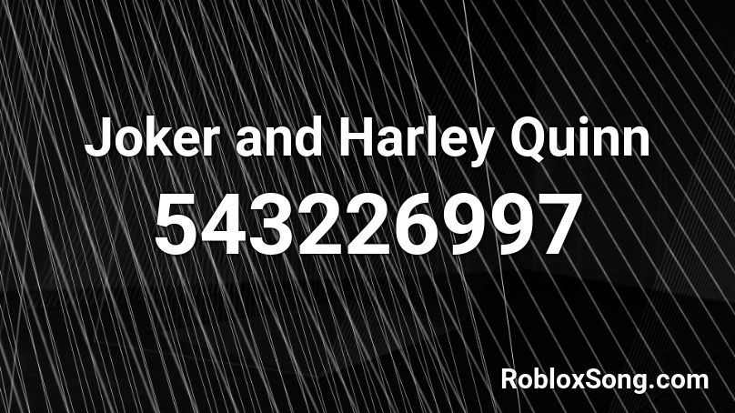 Joker and Harley Quinn Roblox ID