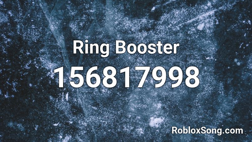 Ring Booster Roblox ID