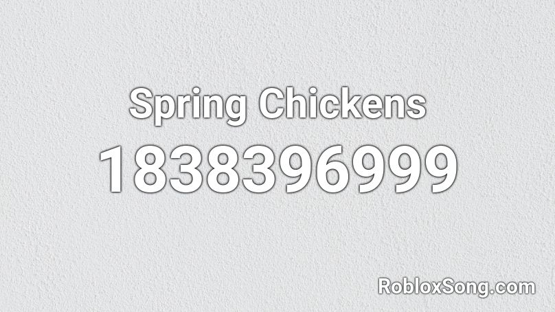 Spring Chickens Roblox ID